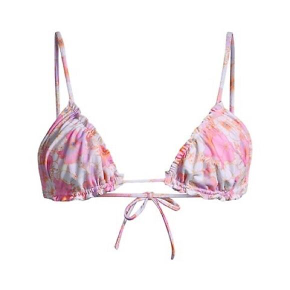 PEIXOTO Leah Hibiscus String Bikini Top - Picture 1 of 8